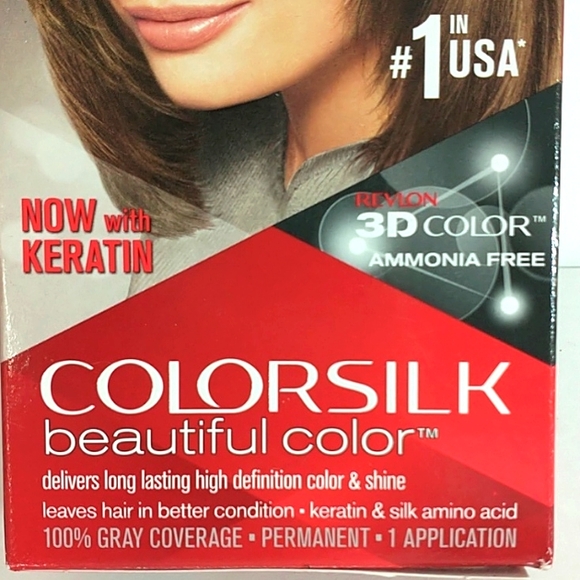 Revlon 50 Light Ash Brown Color Silk Hair Color 2 Boxes - Picture 4 of 9